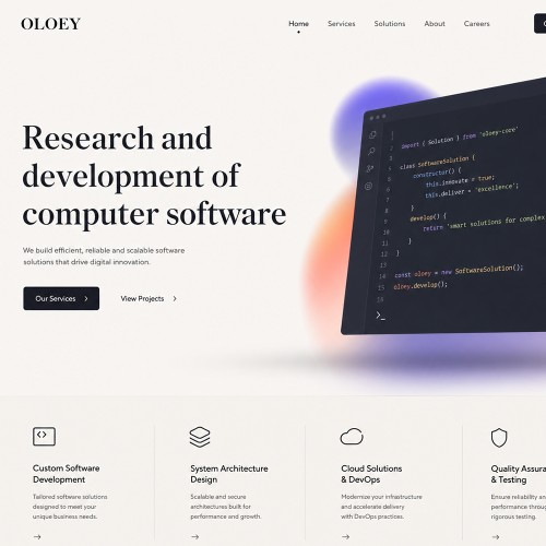 Research and development of computer software Research and development of computer software