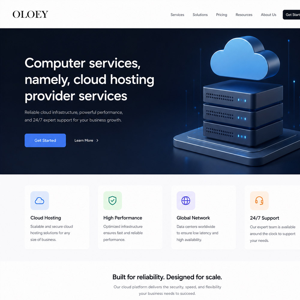 Computer services, namely, cloud hosting provider services Computer services, namely, cloud hosting provider services