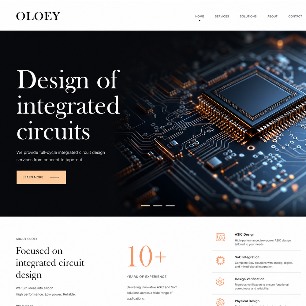 Design of integrated circuits Design of integrated circuits